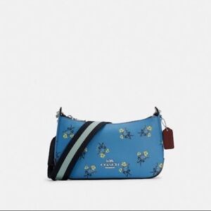 Coach Jes Baguette With Floral Bow Print